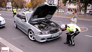 Kayseri'de 'çakar lamba' denetimi