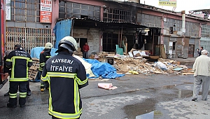 Marangozhanede yangın paniği