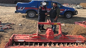 Toprak işleme aletini çalan bir kişi yakalandı