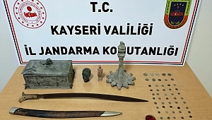 Jandarmadan tarihi eser kılıç operasyonu
