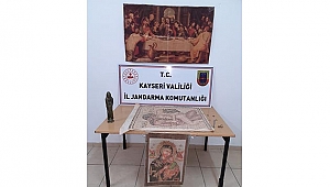 Kayseri'de tarihi eser operasyonu