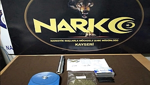 Kayseri'de uyuşturucu operasyonu: 2 gözaltı