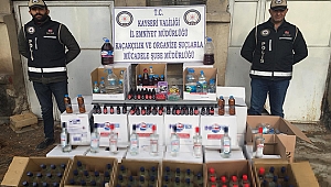 Kayseri'de yılbaşı öncesinde 'kaçak' alkol operasyonu: 1 gözaltı