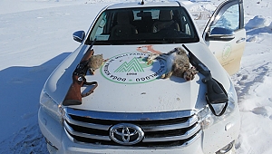 Kaçak avlanan iki kişi yakalandı