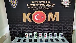 Kayseri'de 25 adet kaçak cep telefonu yakalandı