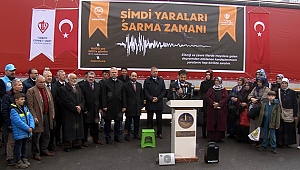 Kayseri’den deprem bölgesine 3 tır yardım