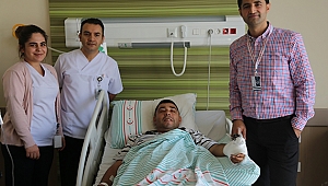 Kopan Parmağı Yerine Dikilen İşçi Kısa Sürede Sağlığına Kavuştu