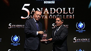 Kösedağ Ödülünü Başkan Erdoğan'dan Aldı