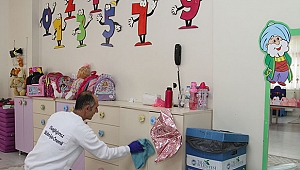 Talas'ta okullar periyodik olarak temizleniyor