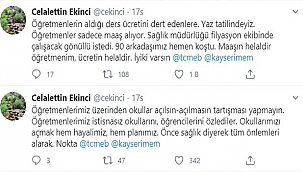 Öğretmenlerimiz üzerinden okullar açılsın-açılmasın tartışması yapmayın