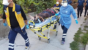 2'nci kat balkonundan düşen yaşlı adam ağır yaralandı