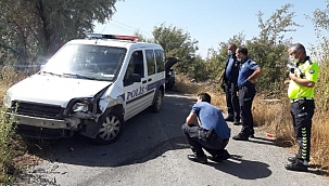 Babasının aracını kaçırıp polise çarptı