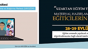 Kayseri Üniversitesi 'Uzaktan Eğitim Teknolojileri Materyal Hazırlama Teknikleri Eğiticilerin Eğitimi' 28 Eylül’de Başlıyor