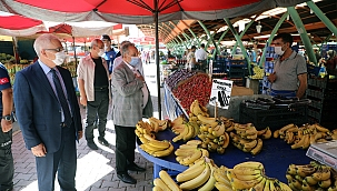 Talas'ta 'Maske-Mesafe-Temizlik' denetimi