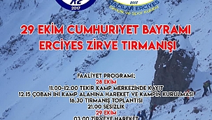 29 Ekim Cumhuriyet Bayramı Erciyes Zirve Tırmanışı