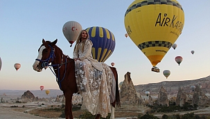 Kapadokya’da hem havada hem yerde görsel şölen