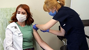 Kayseri'de Covid-19 aşısının gönüllü uygulaması başladı