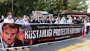 Kayseri'de, Fransa Cumhurbaşkanı Macron protesto edildi