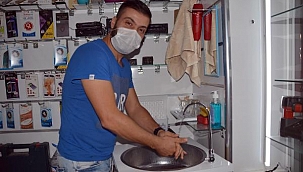 Kayserili esnaf, koronavirüs salgınında seyyar lavabo yaptı