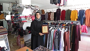 Yahyalı’da 11 yıllık kadın esnaf, ilçede yılın ahisi seçildi