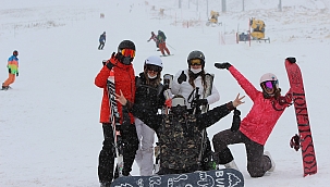Erciyes'te kayak sezonu açıldı