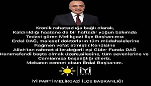  İlçe Başkanı hayatını kaybetti