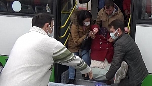 Otobüsünde rahatsızlanan yolcuyu güzergahından çıkıp, hastaneye götürdü