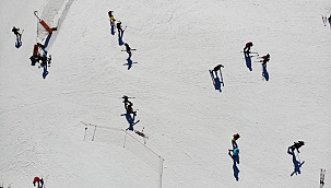 Erciyes'te denetimler artırıldı, pistler turistlere kaldı