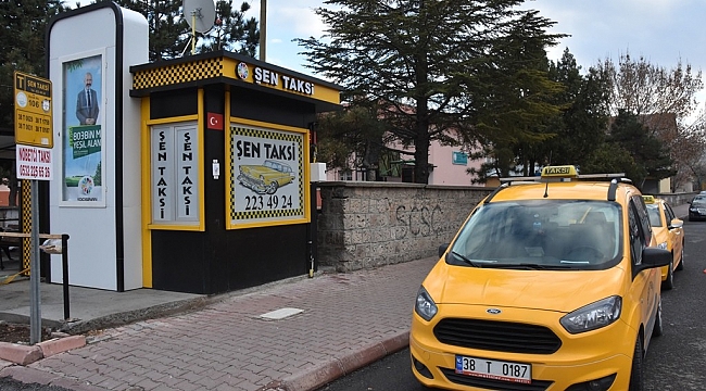 Kocasinan'da modern taksi durakları