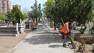 Talas’ta mezarlıklara özel çalışma