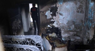 Yangın hasara neden oldu