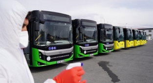 100 bin kez dezenfekte edildi