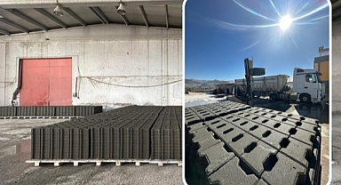 Kayseri'de 250 bin metrekare parke taşı üretildi!