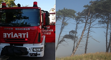 Kayseri'de rüzgar 187.6 kilometre hıza ulaştı