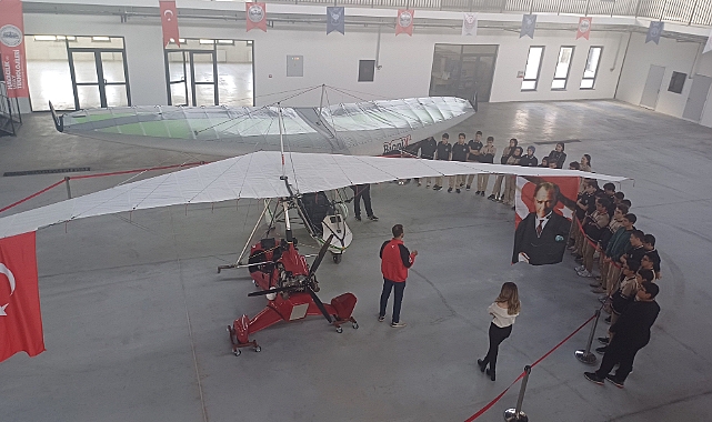 Havacılık ve Uzay Lisesi öğrencilerine hava aracı ile eğitim