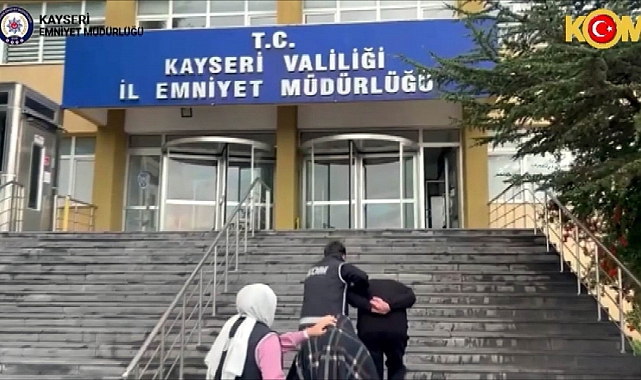 Kayseri'de sahte plaka operasyonu: 2 gözaltı