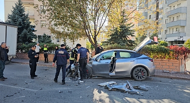 Otomobilinin hızını denerken perte çıkardı