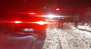 Bağ evine gitmek isterken mahsur kaldılar!