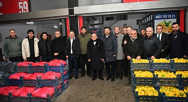 Büyükkılıç'tan Hal Kompleksi'ne sabah mesaisi