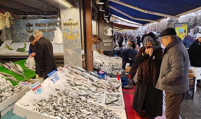 Kayseri’de balık tezgahlarında yılbaşı bereketi