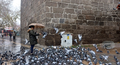 Kayseri'de kar yağışı etkili oldu