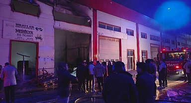 Kayseri’de masa sandalye atölyesinde yangın