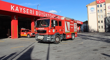Kayseri İtfaiyesi destek için harekete geçti