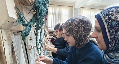 Öğrenciler ilçenin geleneğini okulda yaşatıyor