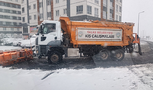 Talas’ta kar teyakkuzu