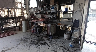 Tinerle sobayı yakarken kendini yaktı!