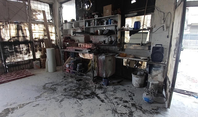 Tinerle sobayı yakarken kendini yaktı!