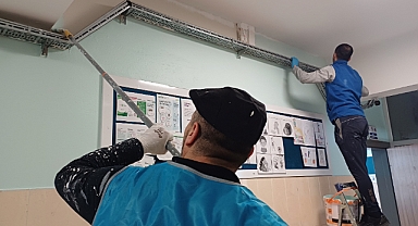 19 köy okulunu yenilediler!