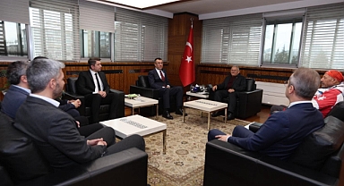 Başkan Büyükkılıç, Türkiye Dağcılık Federasyonu heyetini ağırladı