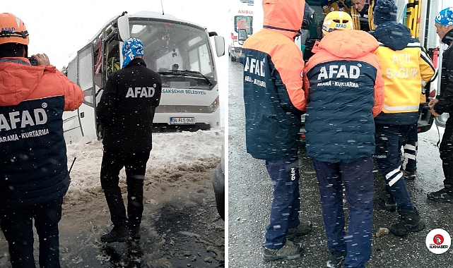 Cenaze taşıyan minibüs devrildi: 22 yaralı